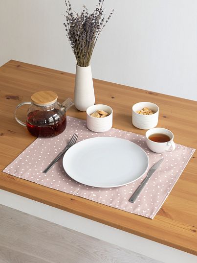 Комплект сервировочных салфеток "Love", бежевый, Унисон