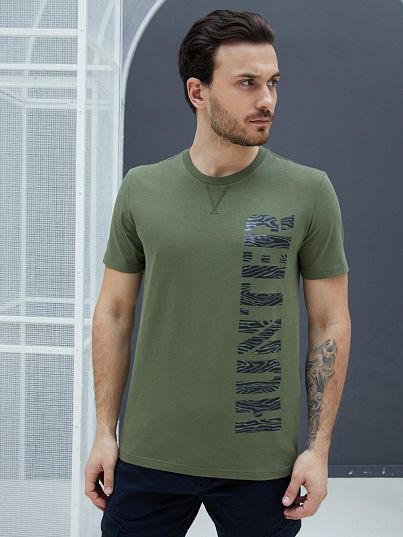 Футболка "Back to Nature", оливковый, BeGood