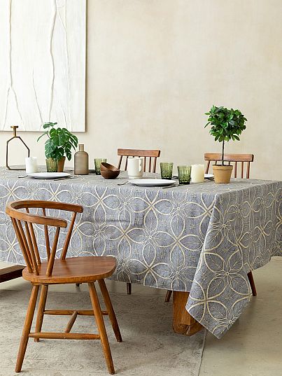 Комплект скатерть рогожка + 6 салфеток "Notre Dame", Унисон