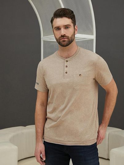 Футболка "Camping", бежевый меланж, BeGood