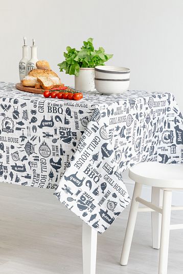 Скатерть рогожка "BBQ", Унисон