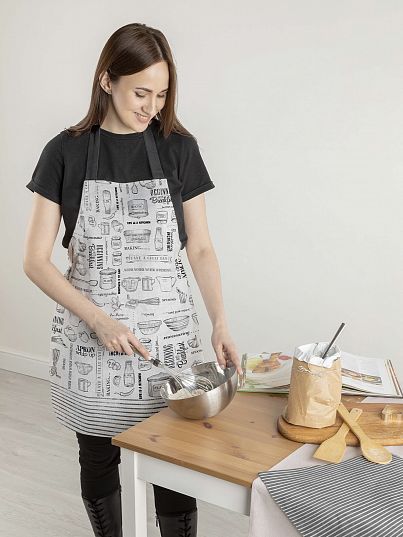 Кухонный комплект (прихватка + прихватка-рукавица + фартук) "Loft Café", Унисон