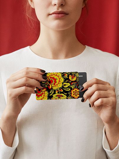 Чехол для карт Crazy Getup Хохлома