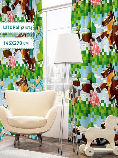 Комплект штор Juno Майнкрафт