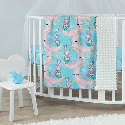 Двухстороннее плед-покрывало "Лунные совы", Juno Двухстороннее плед-покрывало "Лунные совы", Juno