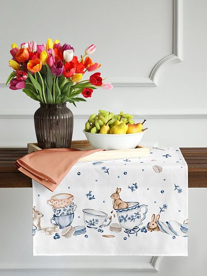 Скатерть-дорожка "Зайчики", Mia Cara
