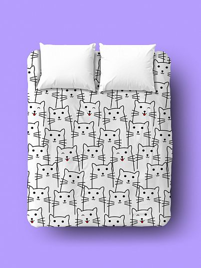 Простыня White cats, Crazy Getup