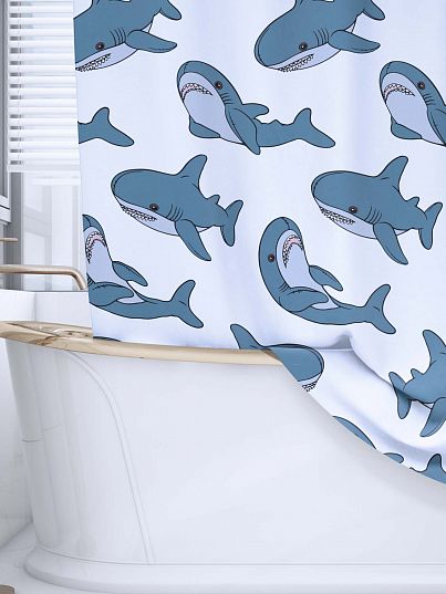Штора для ванной Crazy Getup Plush shark