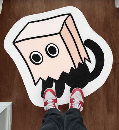 Коврик Crazy Getup Кот в коробке