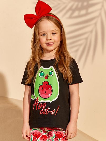 Футболка "SUN AND FUN", черный, Juno