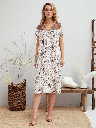 Сорочка La Trufell цветы, Mia Cara