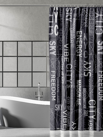 Штора для ванной "Унисон" Big City