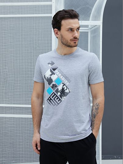 Футболка Chill Out, Серый меланж, BeGood