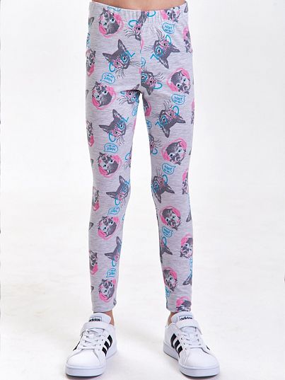 Брюки LEGGINGS Серый меланж, Juno