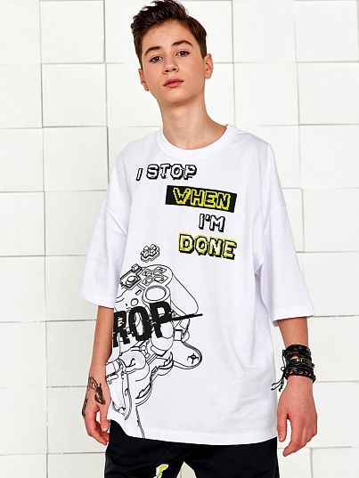 Футболка "MAD GAME", белый, Crazy Getup