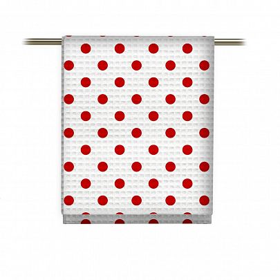 Комплект полотенец Fine Line Красный горох на белом
