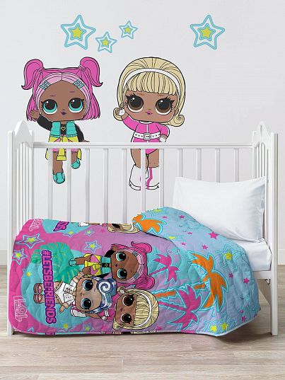 Покрывало стеганое "L.O.L. Surprise!", Куколки-подружки, Непоседа Покрывало стеганое "L.O.L. Surprise!", Куколки-подружки, Непоседа