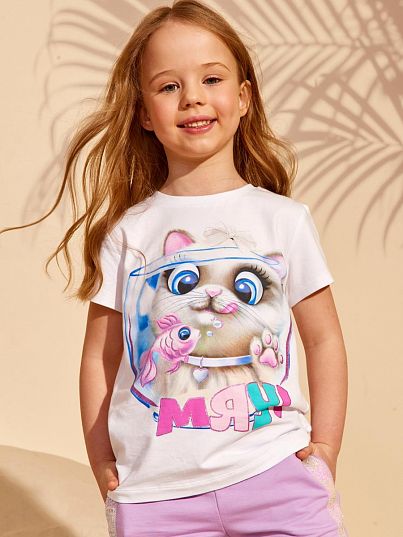 Футболка "MERMAID", белый, Juno