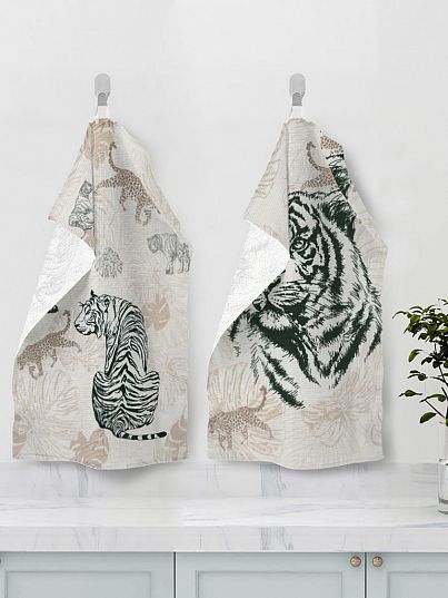 Комплект махровых полотенец "Магия Тигра", Mia Cara