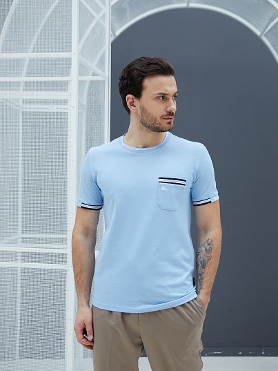 Футболка Sea Breeze, Голубой, BeGood