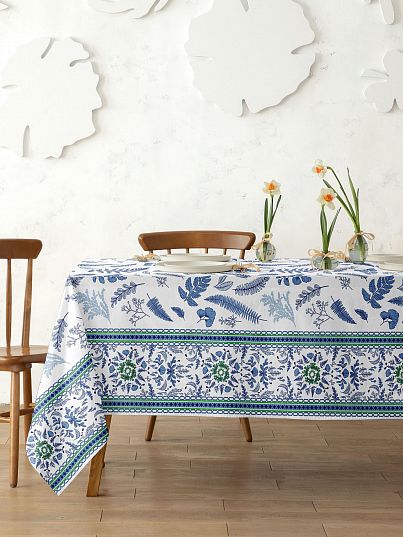 Скатерть Унисон Blue leaves