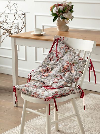 Комплект подушек на стул с тафтингом "Душистый пион", Mia Cara