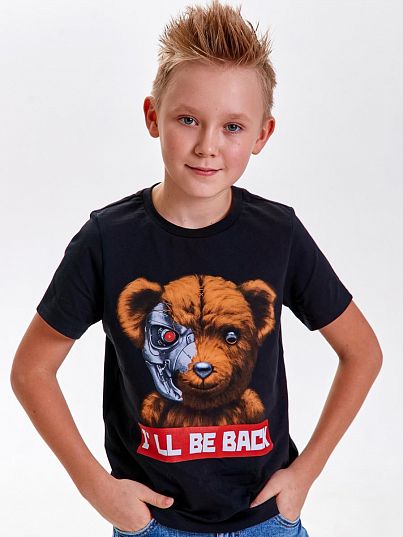 Футболка "I`ll be back", черный, Juno