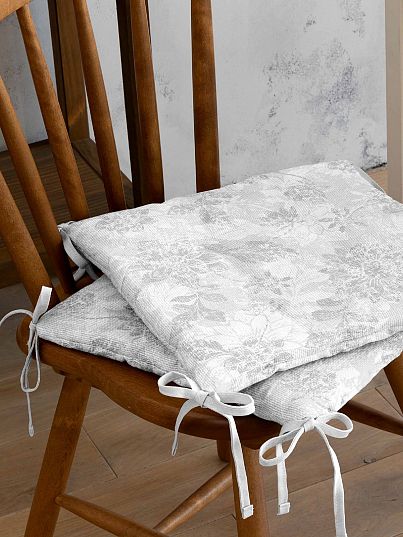 Комплект подушек на стул Унисон Grey jacquard