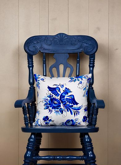 Подушка декоративная Унисон Гжель