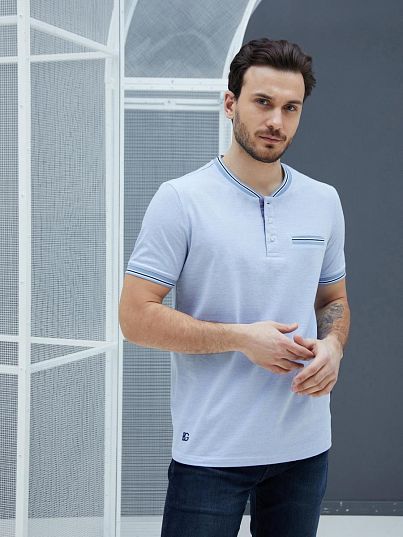 Футболка "Cruise", голубой деним, BeGood