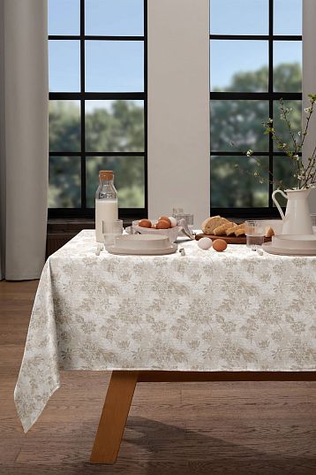 Скатерть Унисон Бежевый жаккард