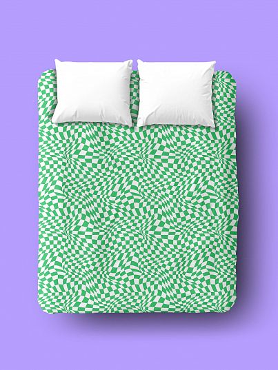 Простыня Crazy Getup Hypnotic chessboard