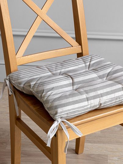 Подушка на стул Унисон Grey flax