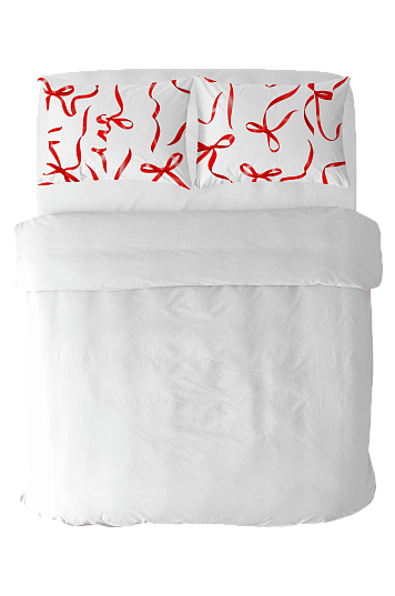Комплект наволочек Унисон Алые банты