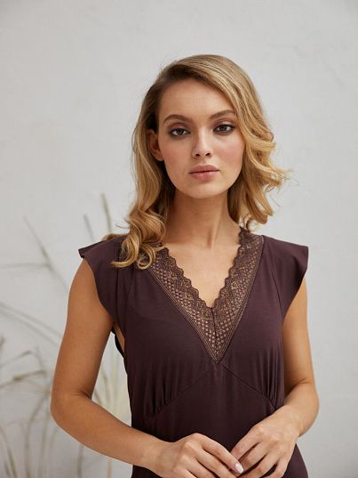 Сорочка La Trufell Шоколадный, Mia Cara