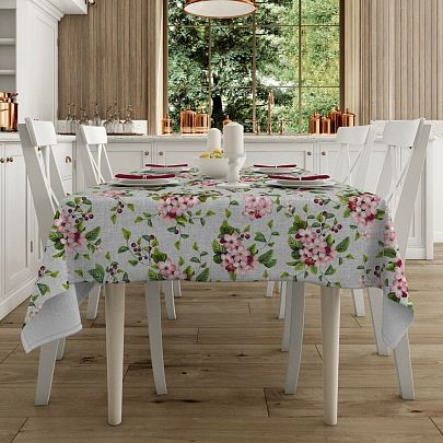 Скатерть рогожка "Вишня", Mia Cara