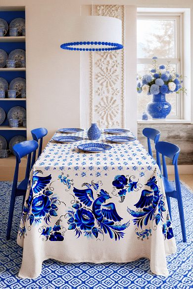 Скатерть Унисон Гжель