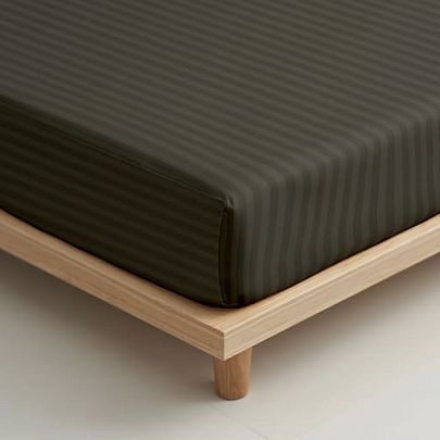 Простыня на резинке Унисон Древесный уголь