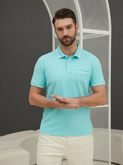 Футболка-поло "Sea Breeze", ментоловый, BeGood