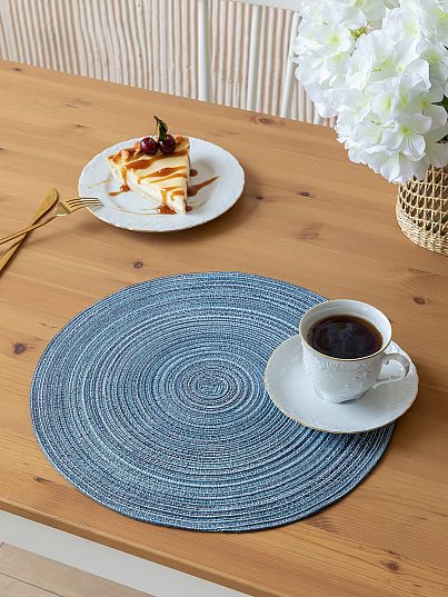 Комплект плейсматов "Mia Cara" blue D38 (4 шт.)