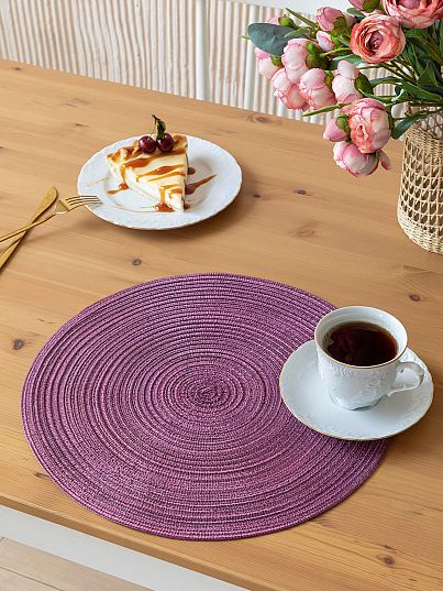 Комплект плейсматов пластик "Mia Cara" lilac D38 (4 шт.)