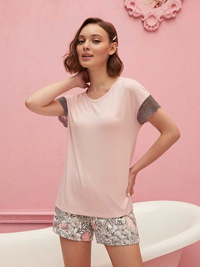 Пижама Jardin eveille Розовый Цветы, Mia Cara