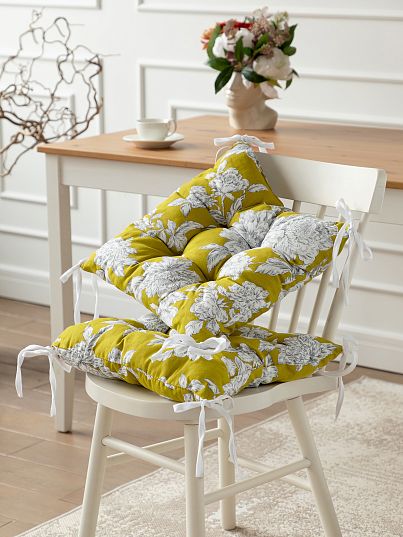Комплект подушек на стул с тафтингом "Bottega Verde", Mia Cara