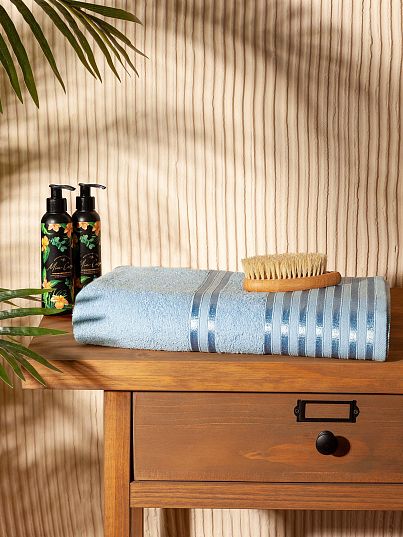 Полотенце махровое "Патрисия", голубой, Mia Cara