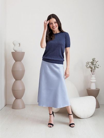 Джемпер "Diamond Shine", темно-синий меланж, BeGood