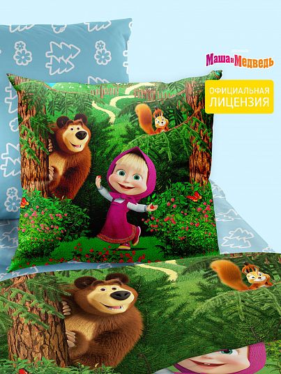 Подушка декоративная Непоседа Маша и медведь Подушка декоративная Непоседа Маша и медведь