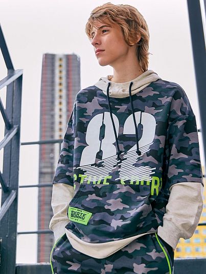 Худи с воротником-хомут Juno Камуфляж Худи с воротником-хомут Juno Камуфляж