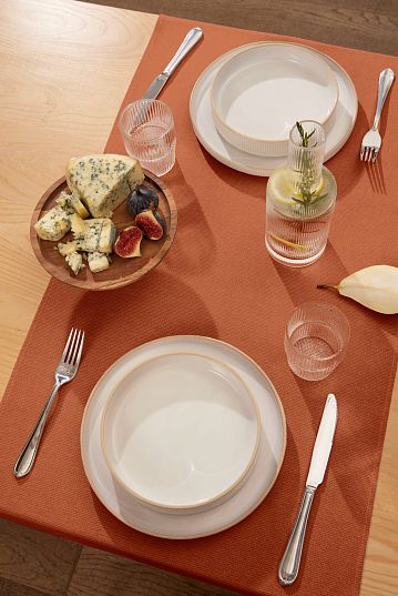 Скатерть-дорожка Унисон Базовый терракотовый