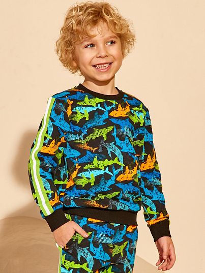 Свитшот "SHARK SURFING", акулы, Juno Свитшот "SHARK SURFING", акулы, Juno