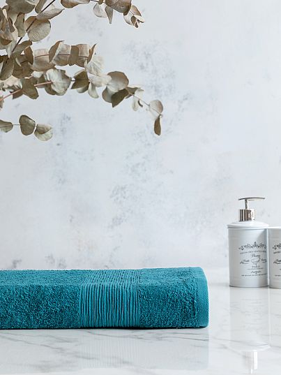 Полотенце махровое "Carlton", сине-зеленый, Унисон